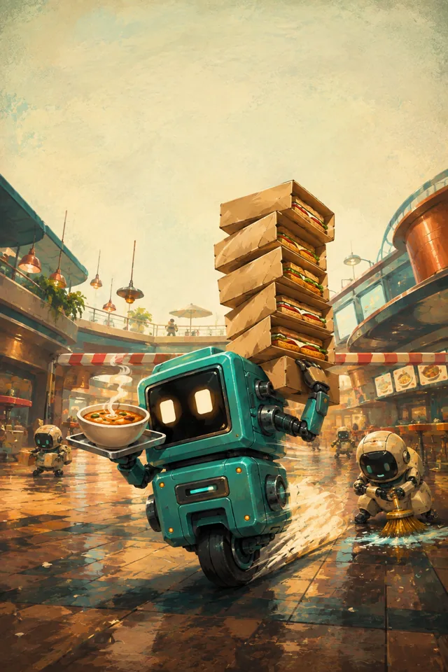Original concept artwork for Crumb Courier