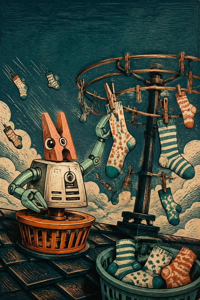 Original concept artwork for Laundry Orbit